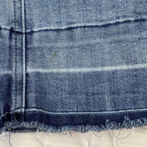 Ashley Mason Premium Jeans Sz 5/27 Flare Daisy Embroidered Raw Hem Y2K Boho - Picture 9 of 13